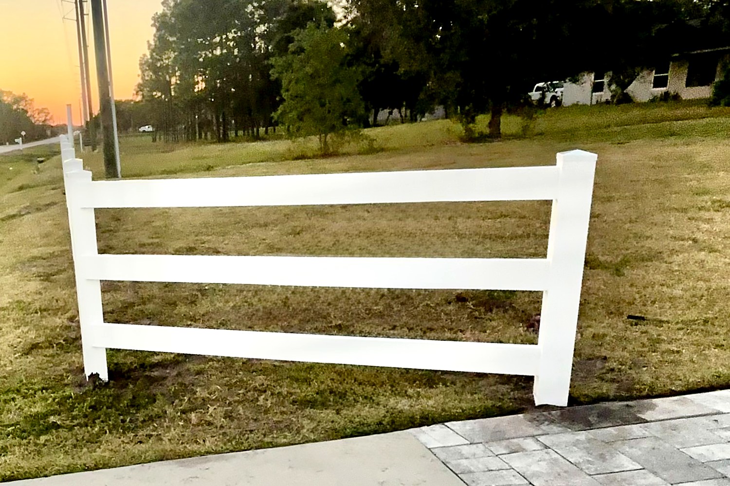 3-Rail Ranch at Sunset